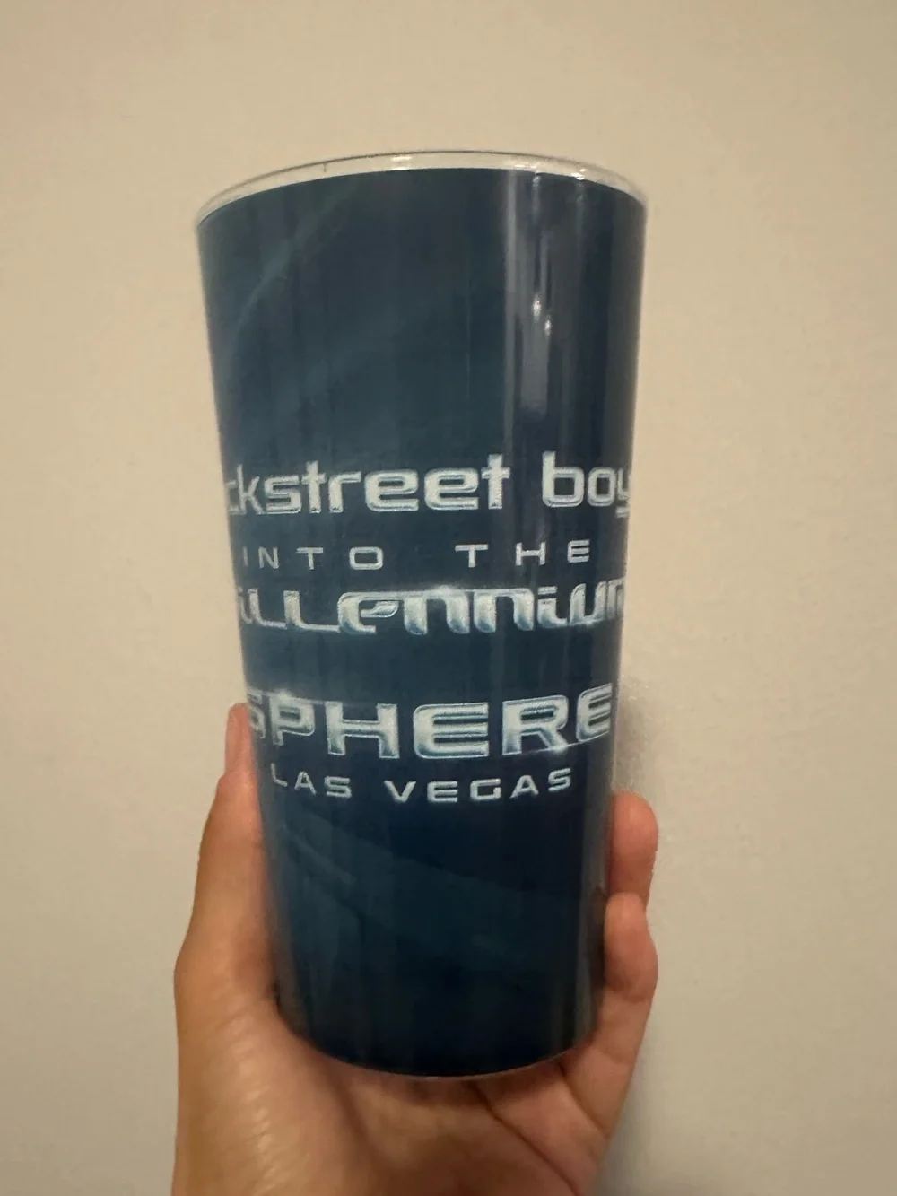 NWT Backstreet Boys Millenium Sphere Blue Cup